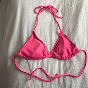 Pink triangle bikini